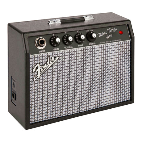 Fender Mini ’57 Twin-Amp - Portable Guitar Practice Amplifier Black 1