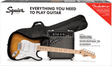 Fender Squier Sonic Stratocaster Pack - Sunburst & Maple Neck 2
