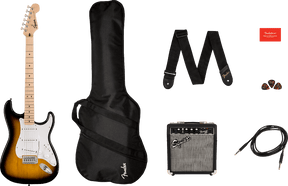 Fender Squier Sonic Stratocaster Pack - Sunburst & Maple Neck 1