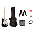 Fender Squier Sonic Stratocaster Pack - Black & Maple Neck 1
