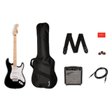 Fender Squier Sonic Stratocaster Pack - Black & Maple Neck 1