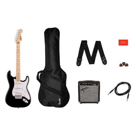Fender Squier Sonic Stratocaster Pack - Black & Maple Neck 1