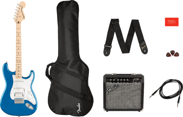 Fender Squire Squier Affinity Series Stratocaster HSS Pack - Lake Placid Blue 1