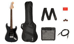 Fender Squire Squier Affinity Series Stratocaster HSS Pack - Charcoal Frost Metallic 1