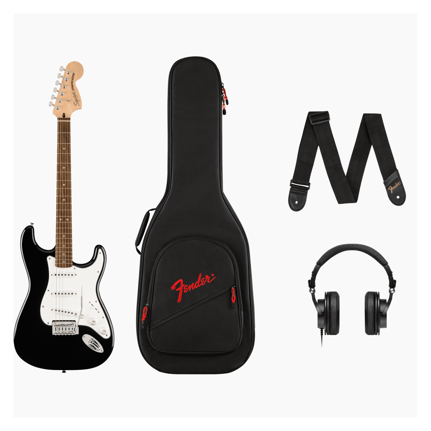 Fender Squire Affinity Series Stratocaster Mustang Micro Pack 1