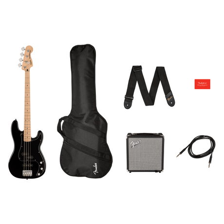 Fender Squier Affinity Series Precision Bass PJ Pack - Black 1