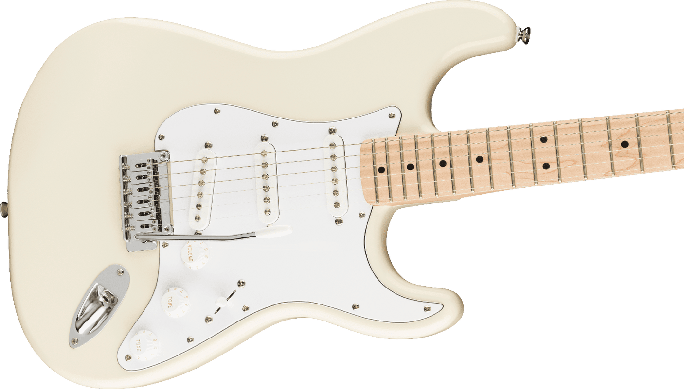 Squier Affinity Series Stratocaster Electric Guitar — Olympic White