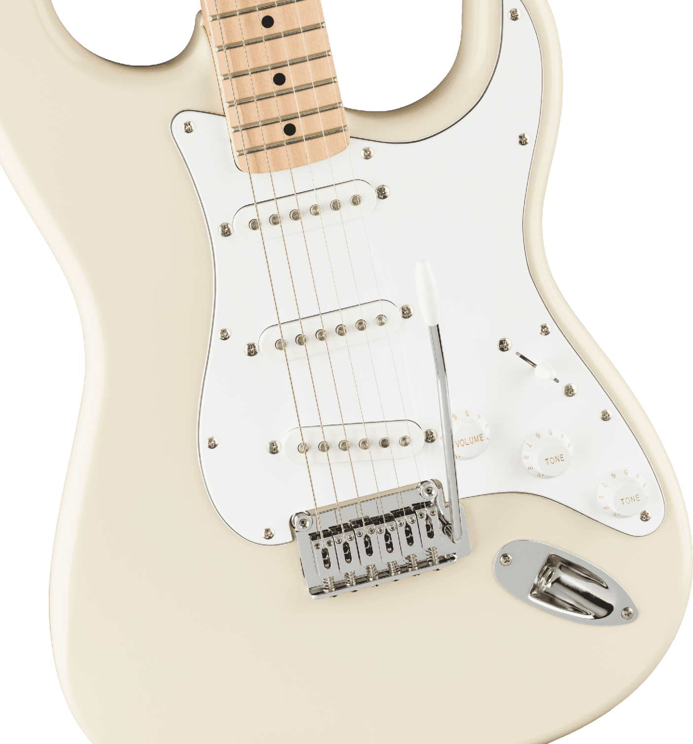 Squier Affinity Series Stratocaster Electric Guitar — Olympic White