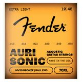 Fender 80/20 Bronze Acoustic Strings, Ball End, 70XL .010-.048 1