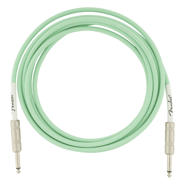 Fender 4.5m 15' Original Series Instrument Cable - Surf Green 1