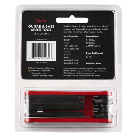 Fender Guitar and Bass 14-in-1 Maintenance Multi-Tool 5