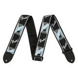 Fender 2" Monogrammed Strap - Black/Grey/Blue 1