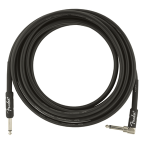 Fender Professional Series 4.5M Instrument Cable, Straight-Angle, Black 1