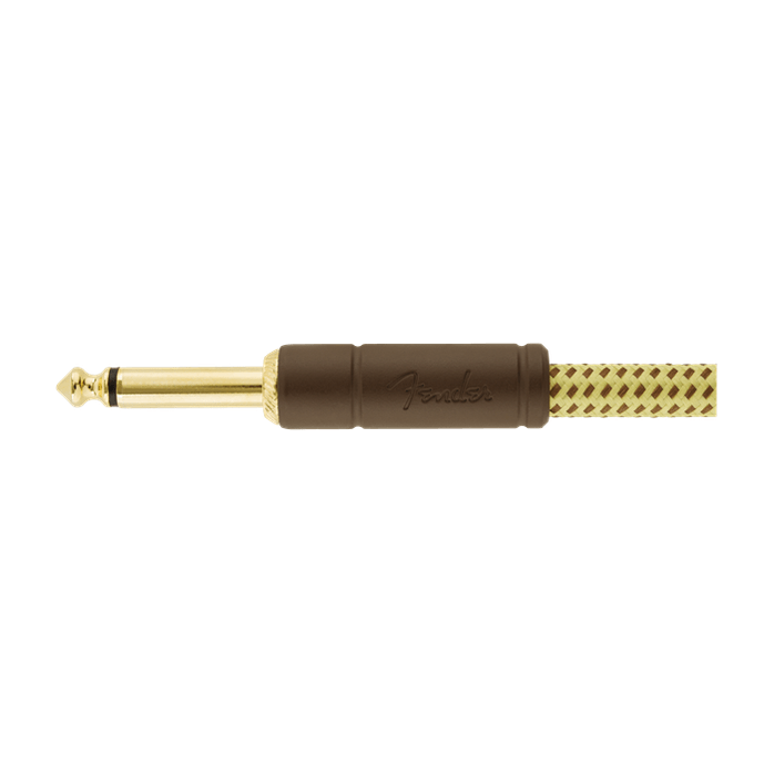 Fender 3M 10' Deluxe Series Instrument Cable - Straight/Straight, Tweed 3