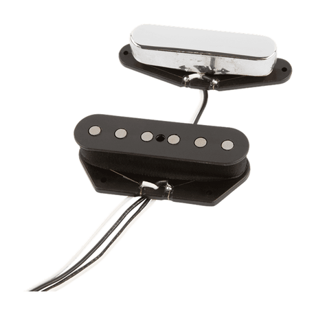 Fender Tex-Mex Telecaster Pickup Set - Black/Chrome 2