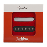 Fender Tex-Mex Telecaster Pickup Set - Black/Chrome