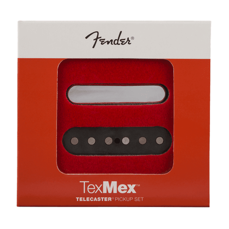 Fender Tex-Mex Telecaster Pickup Set - Black/Chrome 3