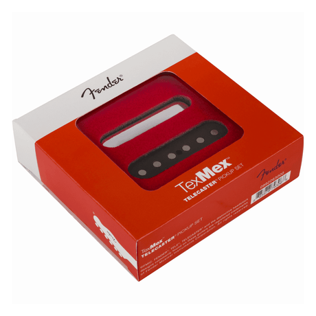 Fender Tex-Mex Telecaster Pickup Set - Black/Chrome 1