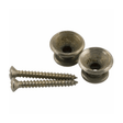 Fender Road Worn Vintage Style Strap Buttons - Set of 2 Aged/Relic Nickel 1
