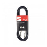 Stagg SGC1.5DL Deluxe Instrument Cable, Straight/L-Shaped Jack — 1.5m