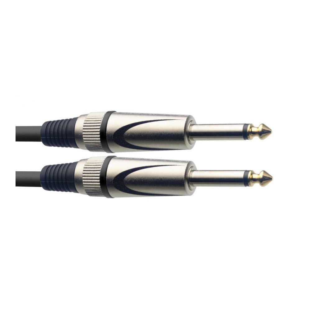 Stagg SGC1.5DL Deluxe Instrument Cable, Straight/L-Shaped Jack — 1.5m