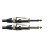 Stagg SGC1.5DL Deluxe Instrument Cable, Straight/L-Shaped Jack — 1.5m