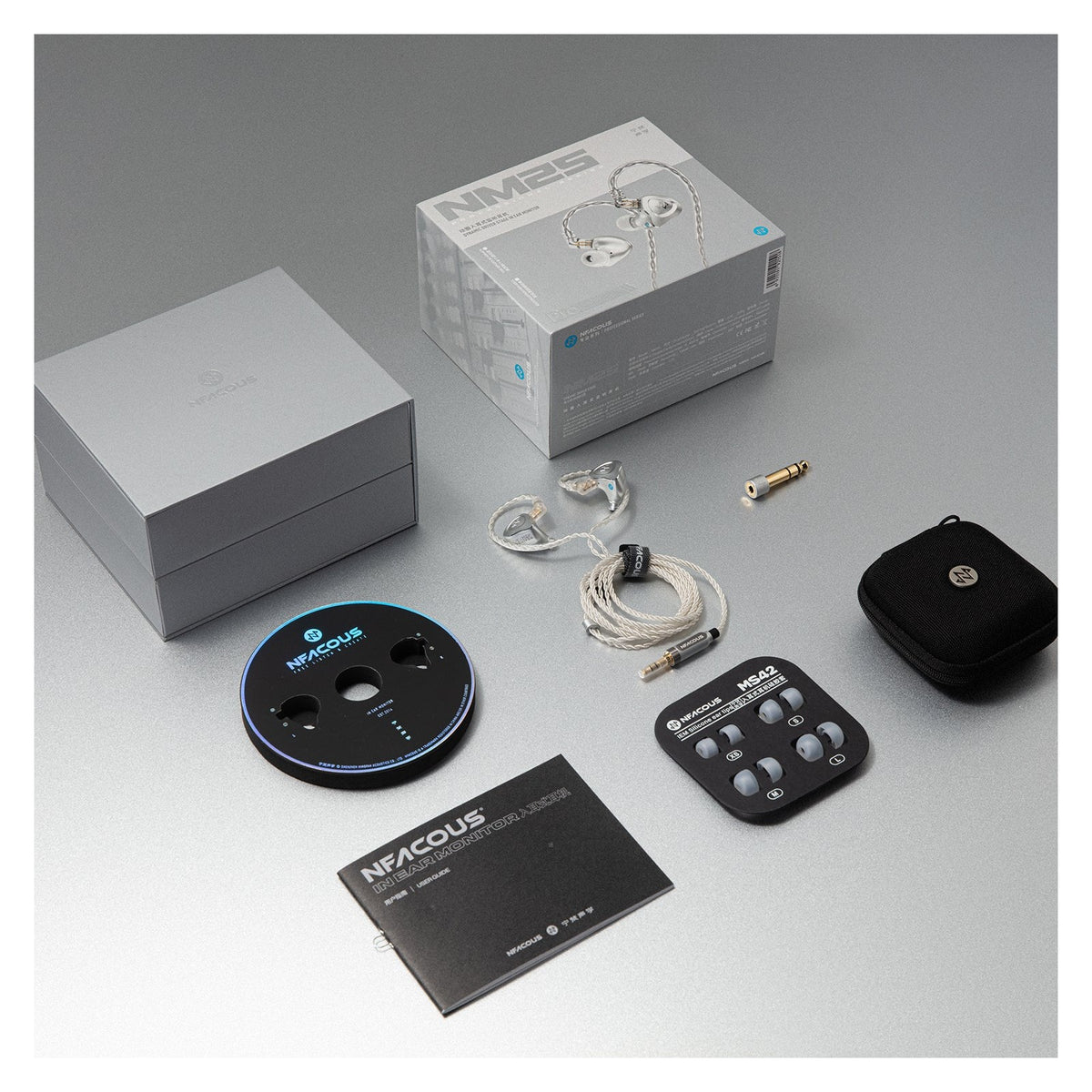 NF Acoustics NM25 In-Ear Monitors, Aluminium Shell IEM With Clutter Trap 2.0 4