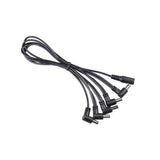 Mooer PDC-5A Daisy Chain Power Cable, Angled — Powers Up To 5 Guitar Effects Pedals 1