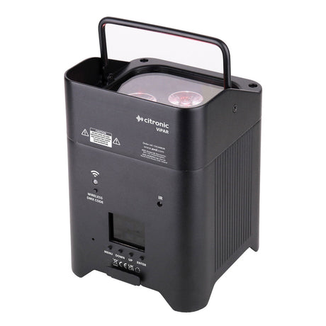 Citronic ViPAR: 6x18W Smart Rechargeable RGBWA/UV PAR Uplighter 3