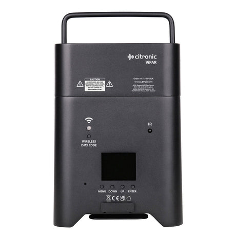 Citronic ViPAR: 6x18W Smart Rechargeable RGBWA/UV PAR Uplighter 4