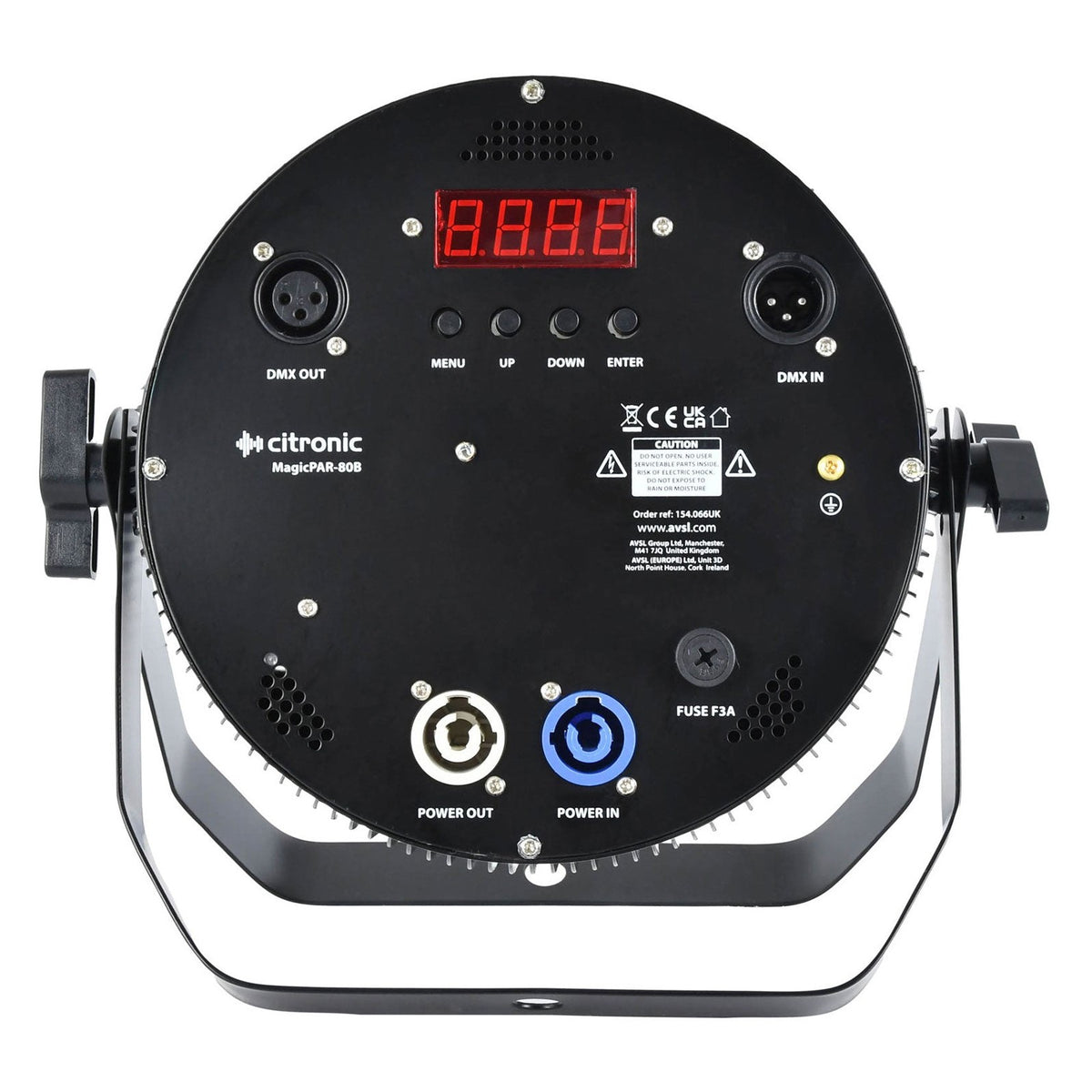 MagicPAR-80 Fanless PAR Can with 12x12 RGBWA+UV LEDs Black 3