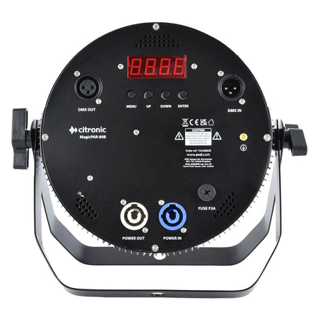 MagicPAR-80 Fanless PAR Can with 12x12 RGBWA+UV LEDs Black 2