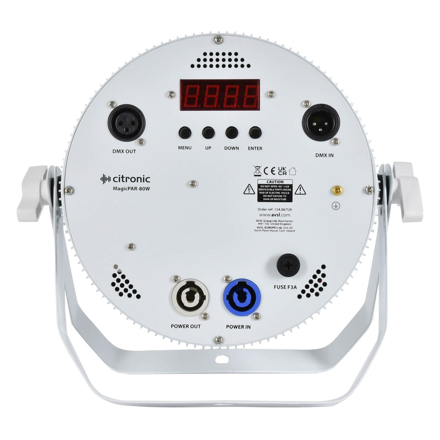 MagicPAR-80 Fanless PAR Can with 12x12 RGBWA+UV LEDs White 2