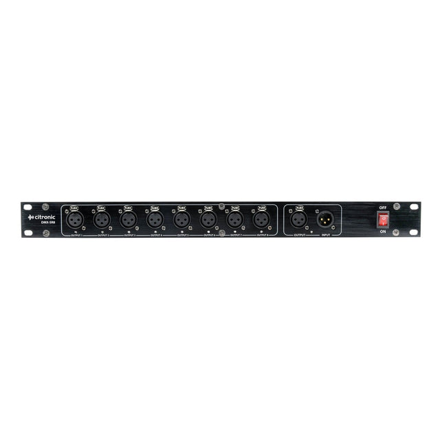 Citronic DMX-SR8 8-Way Rack-Mount DMX Splitter 1