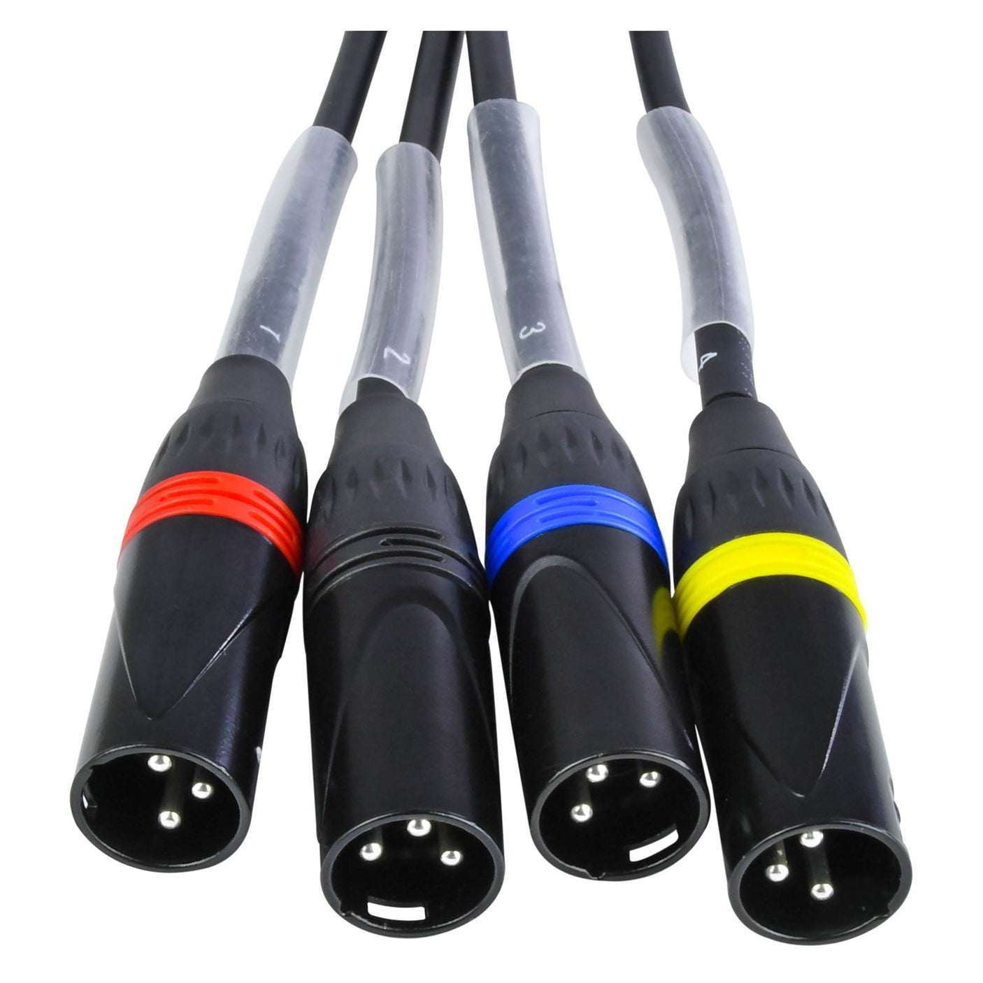 QTX RJ45 to DMX Multicore Adaptor – 4 x 3-Pin Male XLR Tails 2