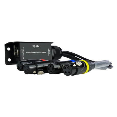 QTX RJ45 to DMX Multicore Adaptor – 4 x 3-Pin Female XLR Tails 3