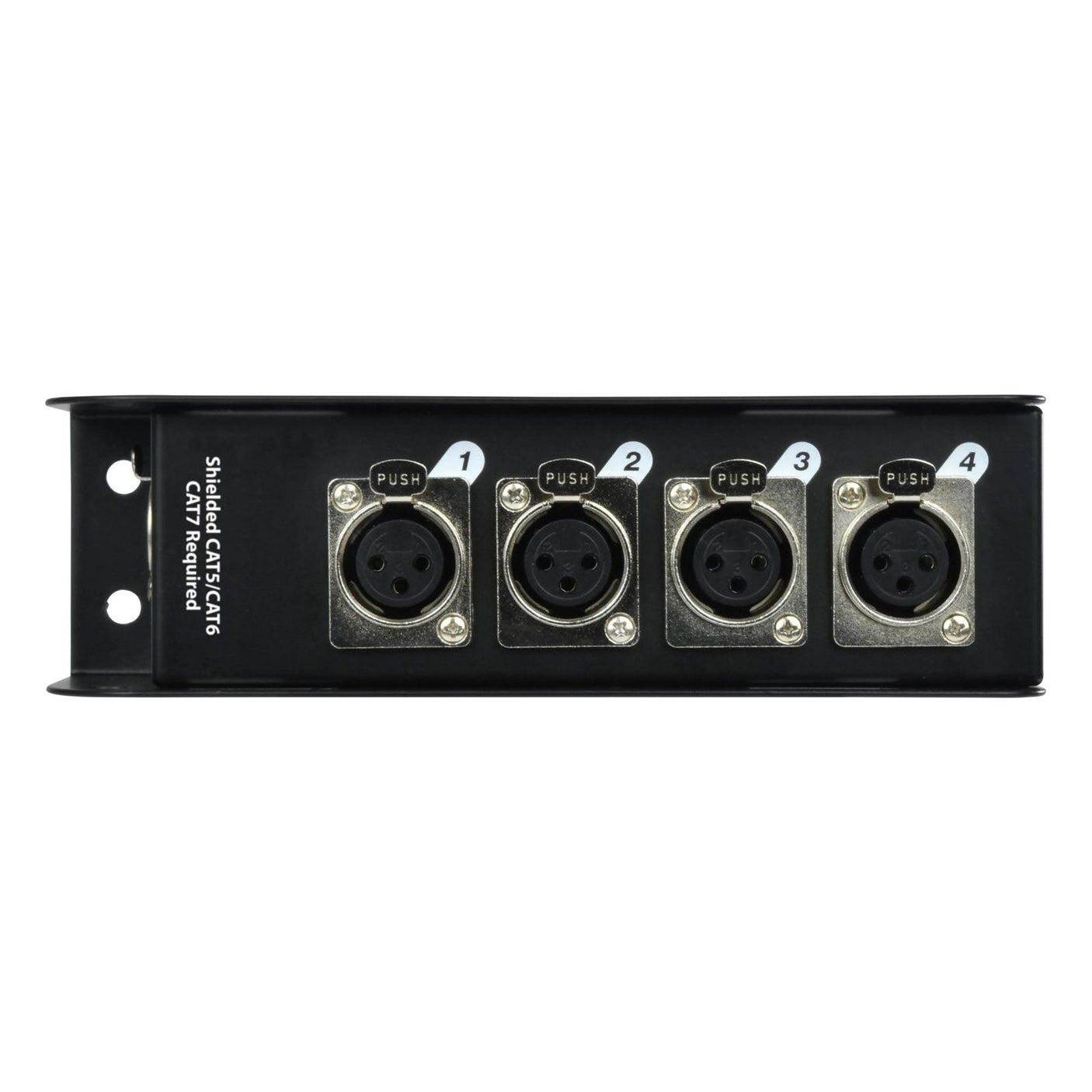 QTX RJ45 to DMX Multicore Adaptor Box – 4 x 3-Pin Female XLR Sockets 2