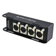 QTX RJ45 to DMX Multicore Adaptor Box – 4 x 3-Pin Female XLR Sockets 1