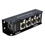 QTX RJ45 to DMX Multicore Adaptor Box – 4 x 3-Pin Male XLR Sockets 3