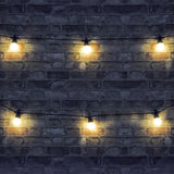 Lyyt Outdoor LED Festoon Lights 50cm Spacing - 10 Bulbs Warm White 1