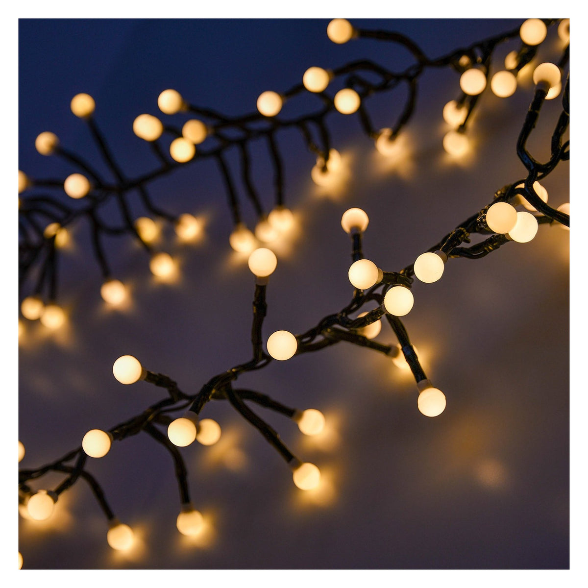 Lyyt 3m Cluster Berry Lights, Warm White — 300 LED 3