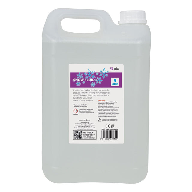 QTX Water-Based Snow Fluid - 5 Litres 1