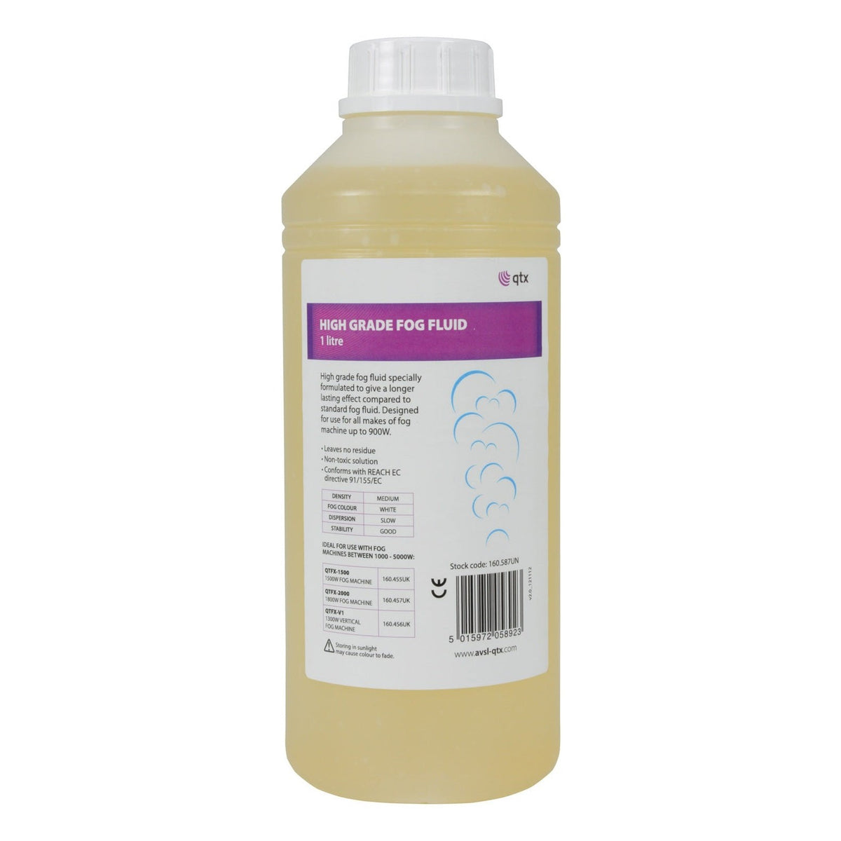 QTX High Grade Medium Density Fog/Smoke Fluid - 1 Litre 1