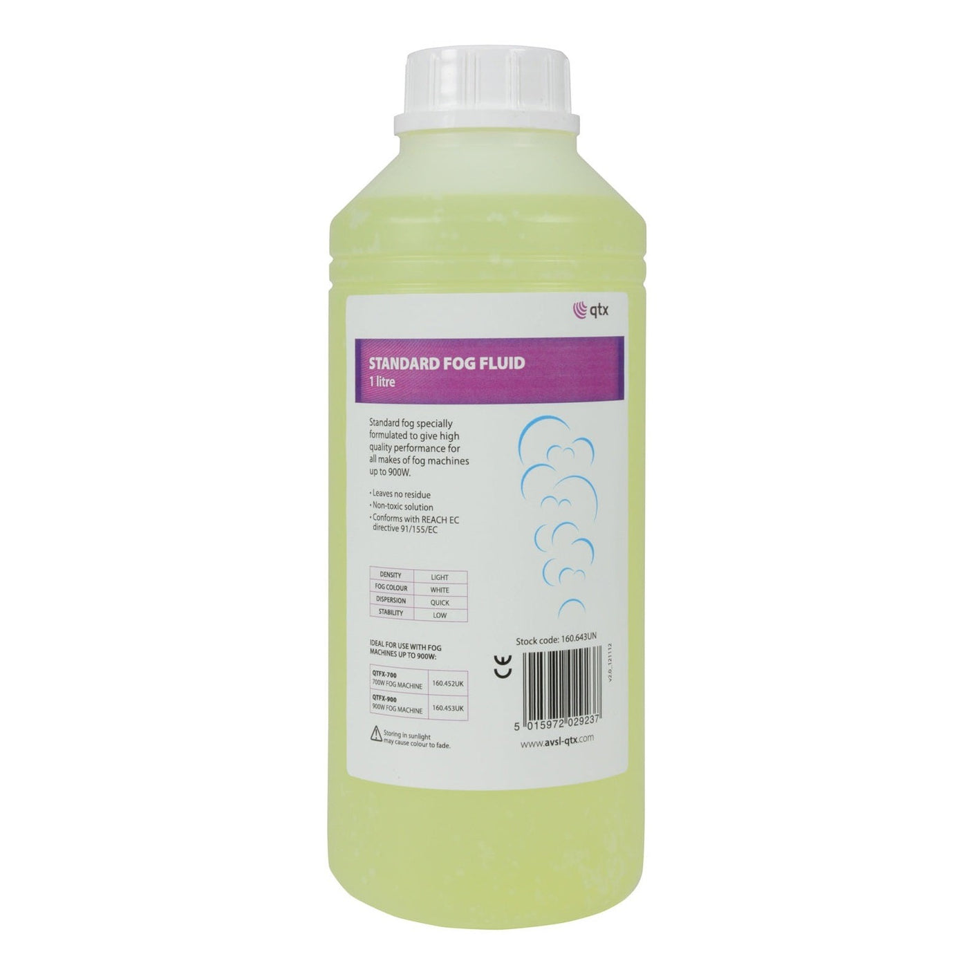QTX Standard Light Density Fog/Smoke Fluid - 1 Litre 1