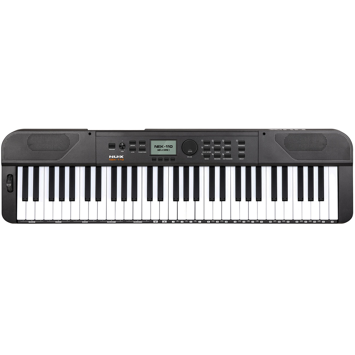 NUX NEK-110 61-Key Portable Keyboard - Black 1