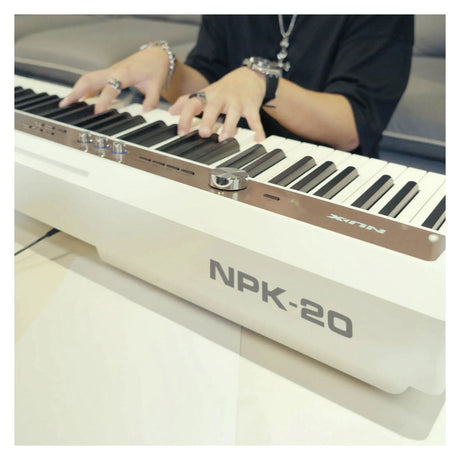 NUX NPK-20 - 88-Key Pro Digital Piano w/ Premium Hammer Action - White 6