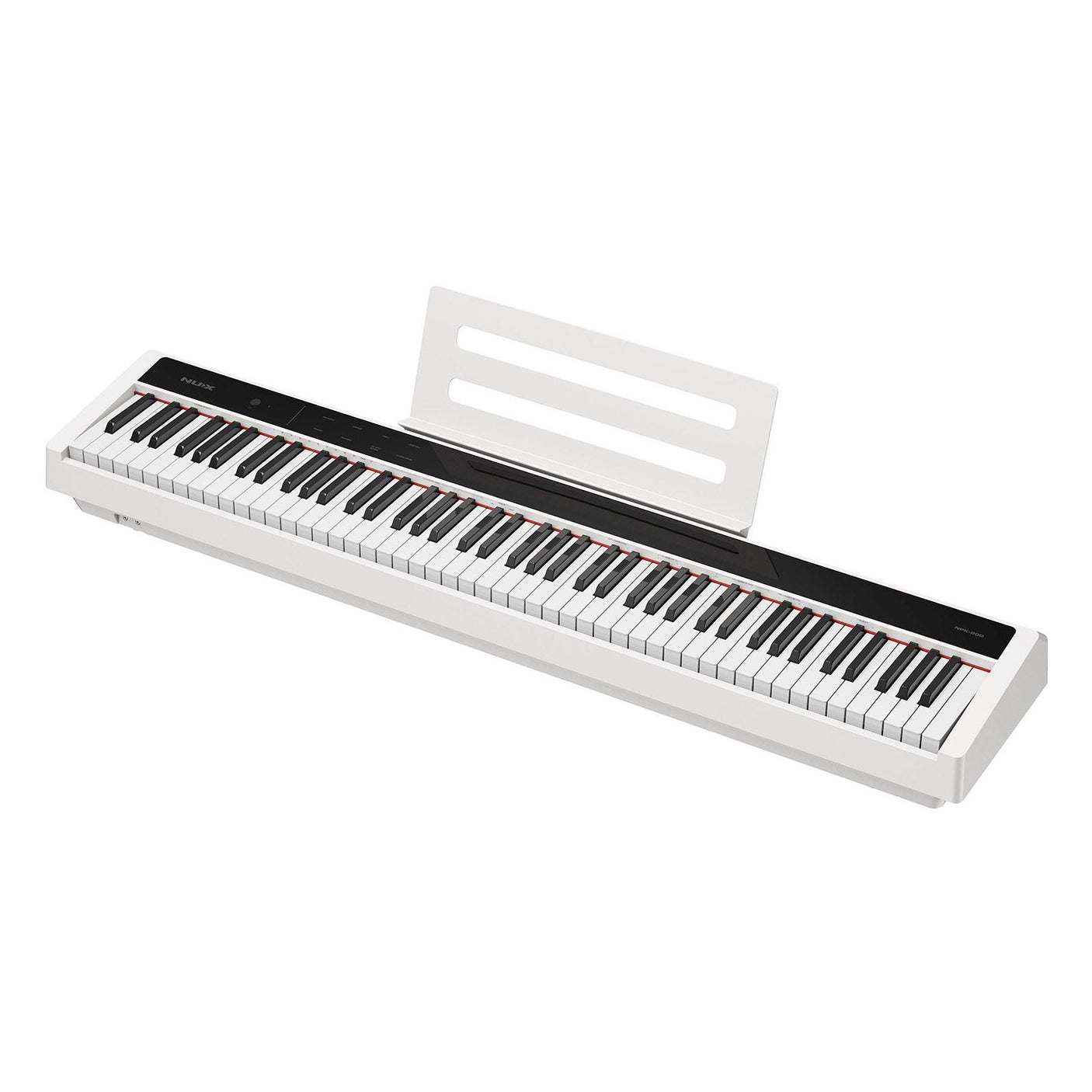 NUX NPK-200 Portable Digital Piano — Triple-Sensor Hammer Action, 30 Tones, White 1