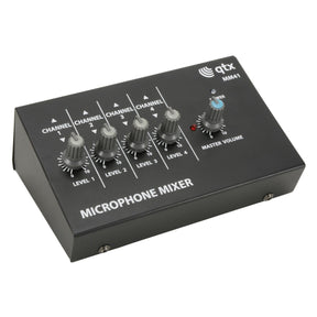 QTX MM41 4 Channel Mini Microphone Mixer 1