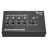 QTX MM41 4 Channel Mini Microphone Mixer 2