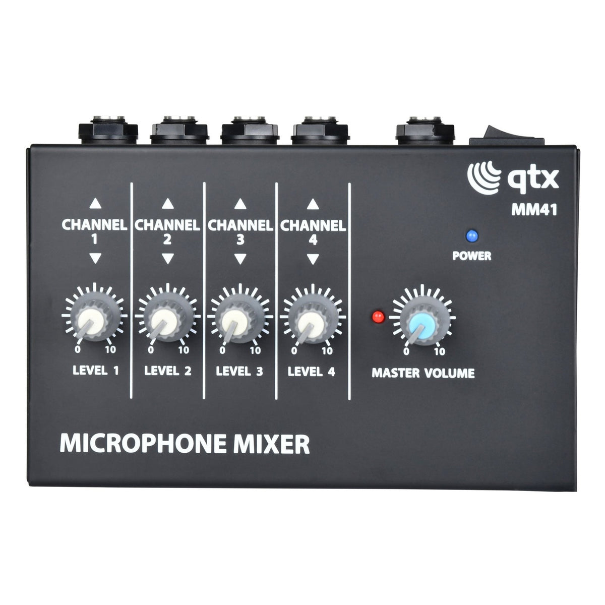 QTX MM41 4 Channel Mini Microphone Mixer 3